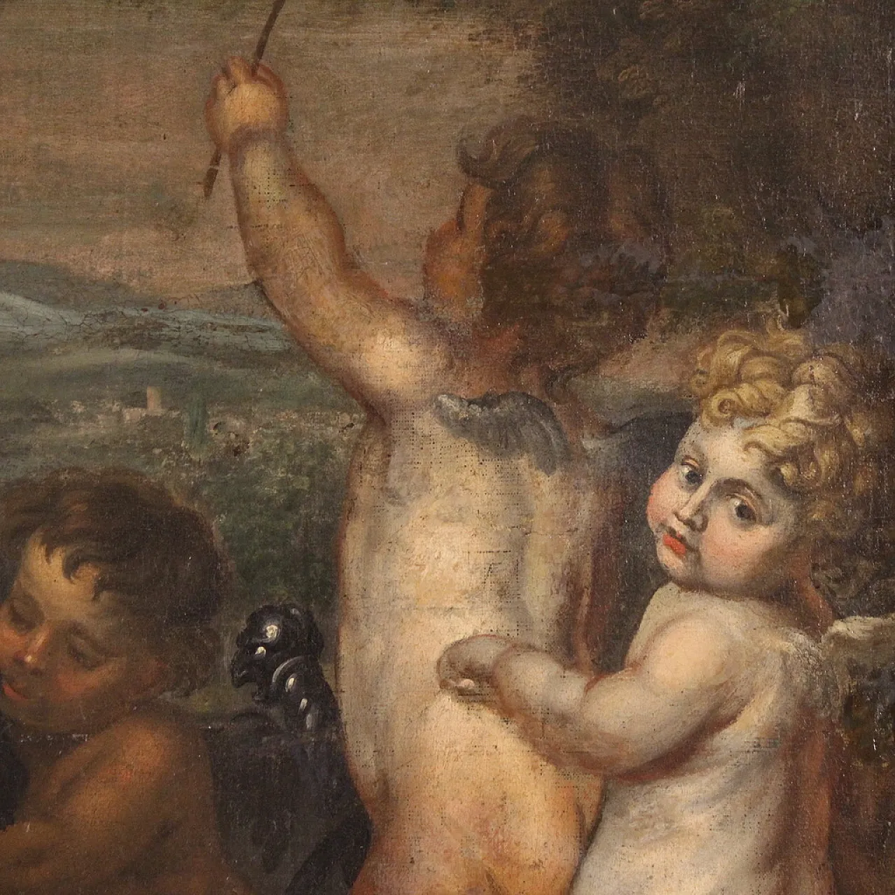 Mythological painting, allegory of Venus and Mars, 17th century 11