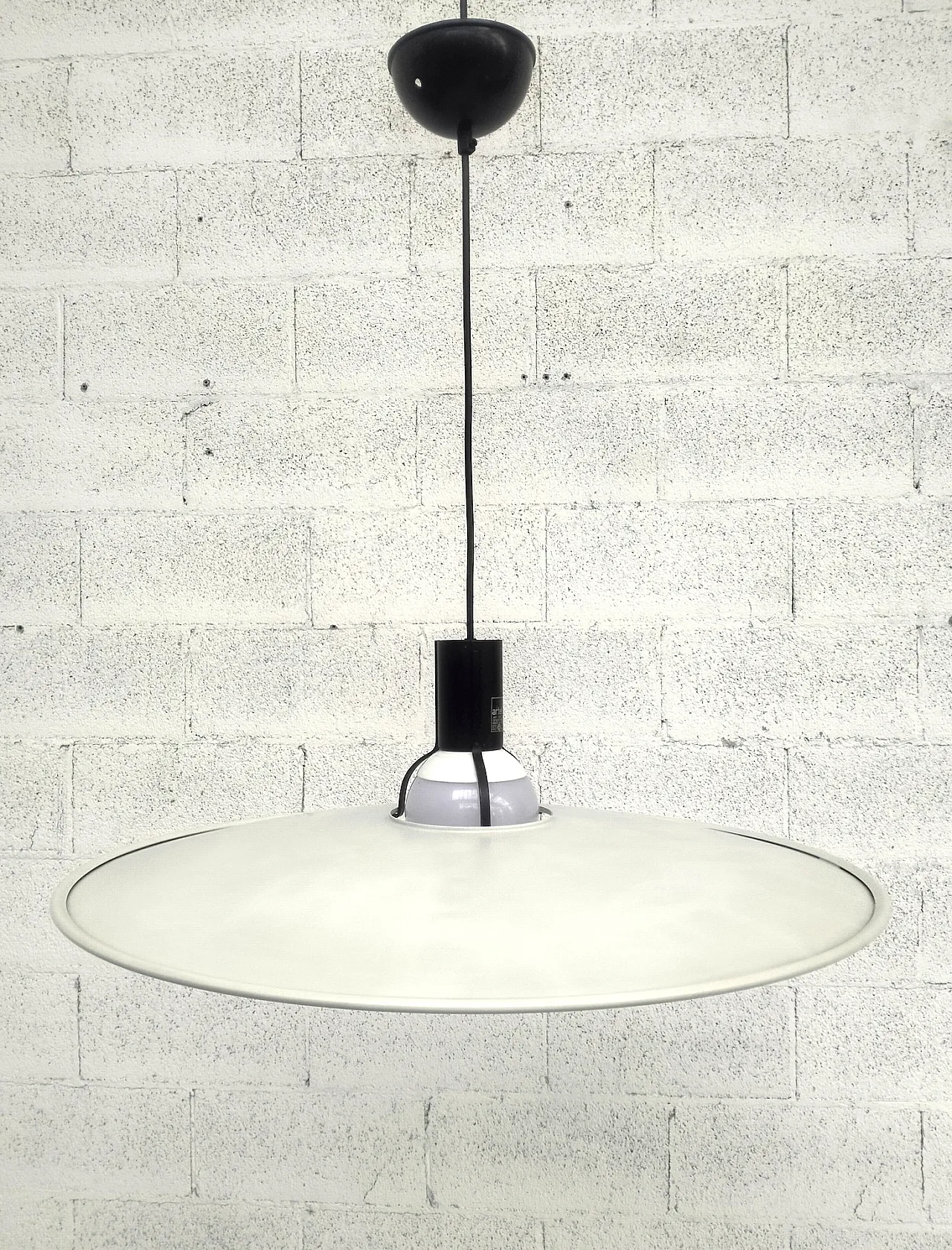 Lampadario in metallo 2133 di Gino Sarfatti per Arteluce, anni '70 3