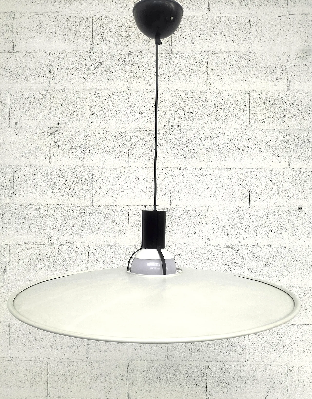 Lampadario in metallo 2133 di Gino Sarfatti per Arteluce, anni '70 4
