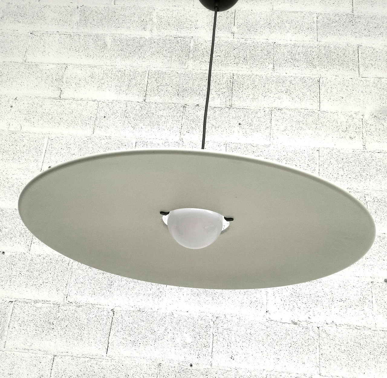 Lampadario in metallo 2133 di Gino Sarfatti per Arteluce, anni '70 6