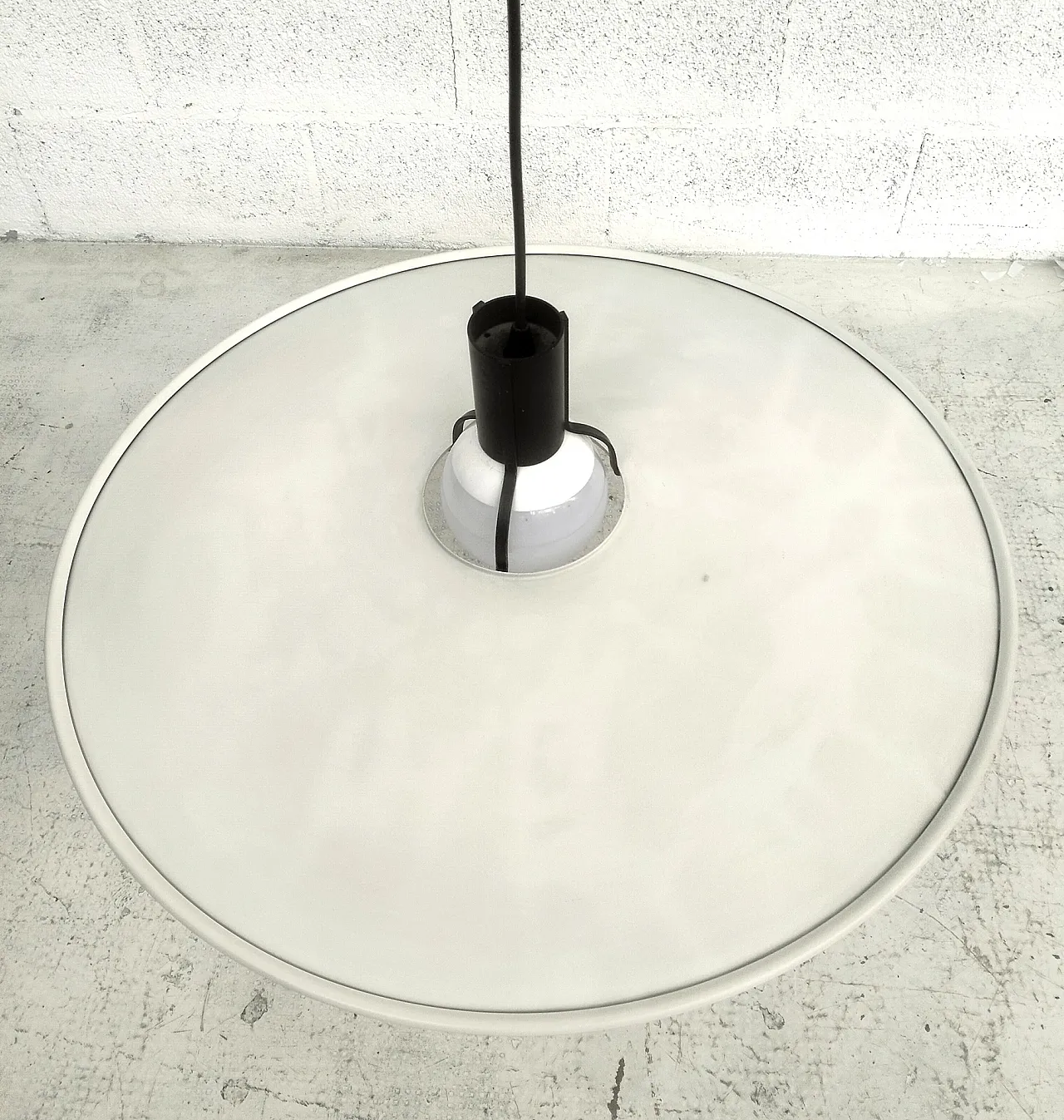 Lampadario in metallo 2133 di Gino Sarfatti per Arteluce, anni '70 9