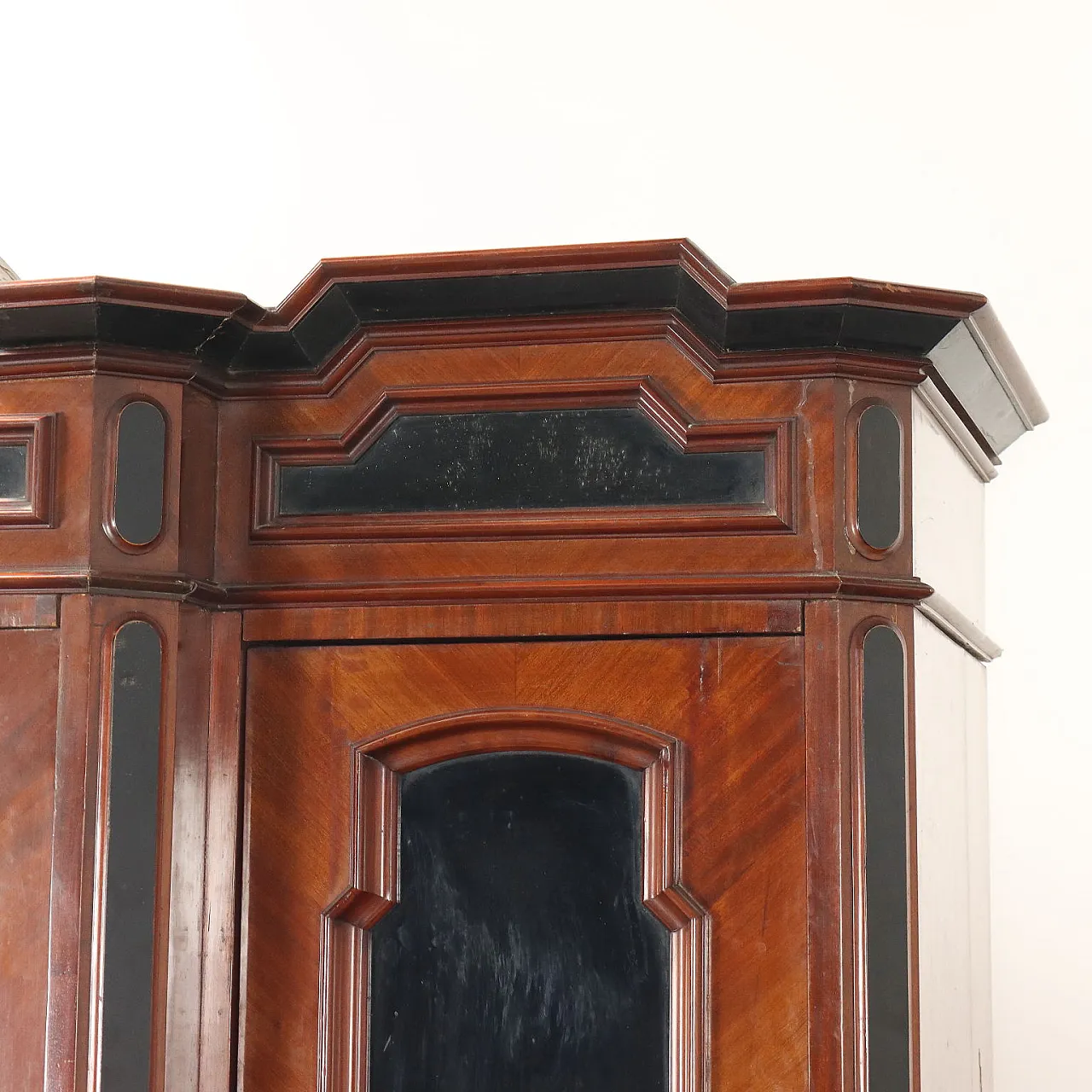 Armadio Umbertino a tre ante con specchio, '800 7