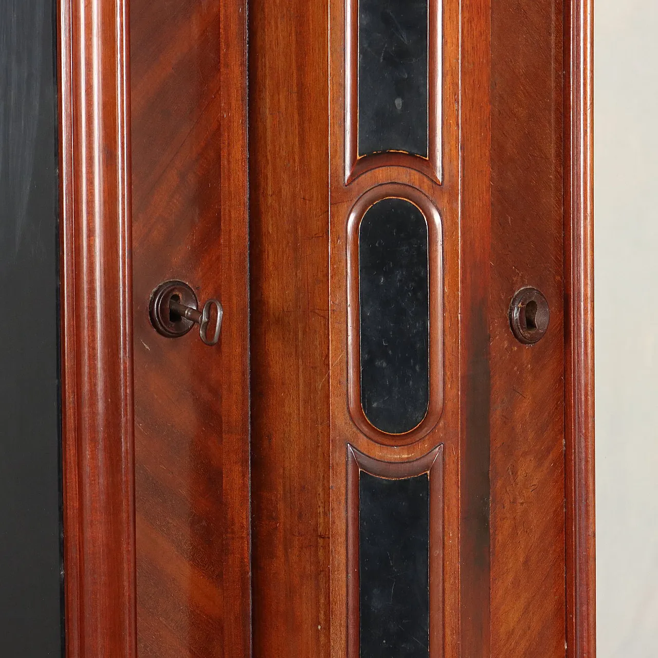 Armadio Umbertino a tre ante con specchio, '800 8