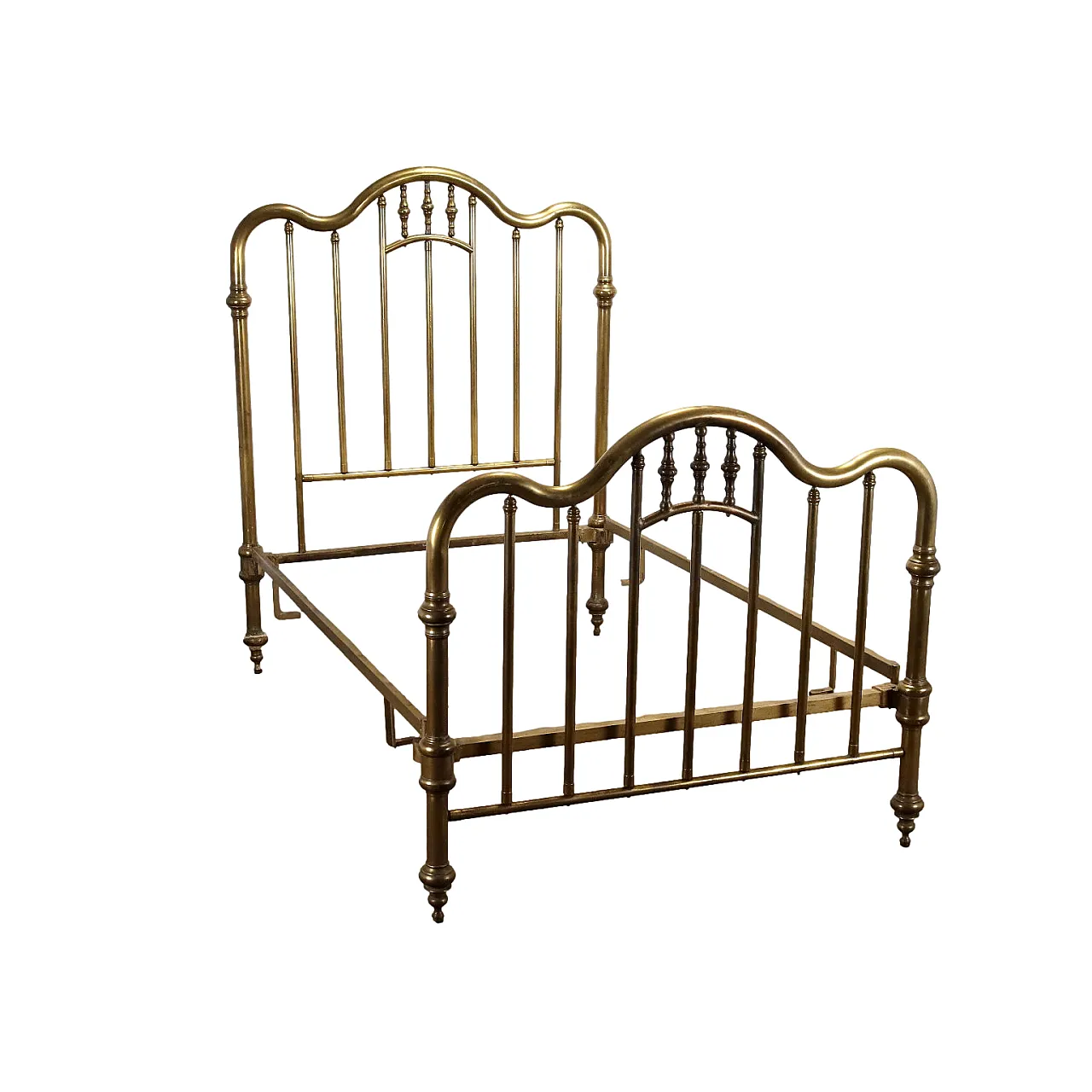 Letto antico in ottone, inizio '900 1