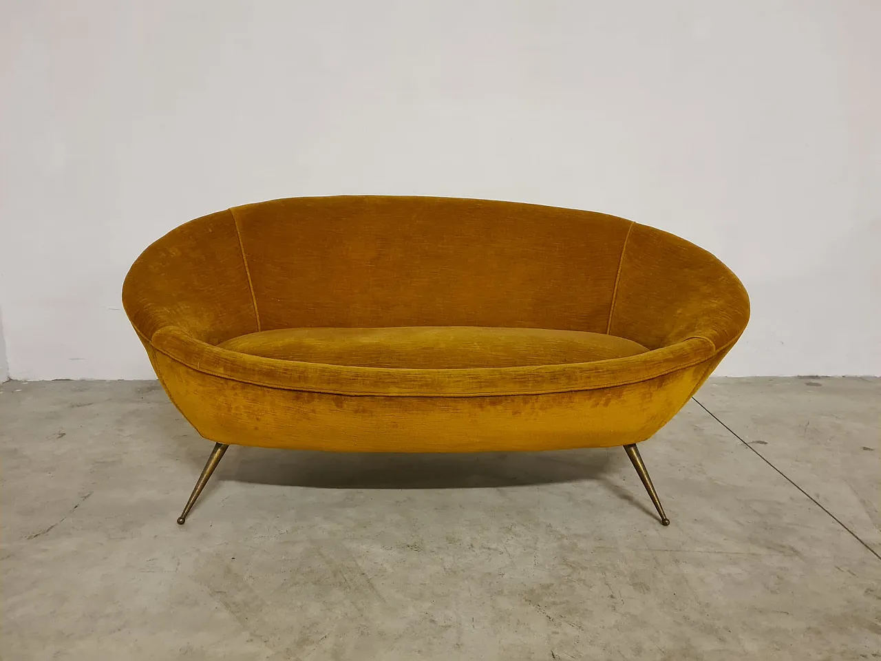 Sofa egg yellow, 60s 3