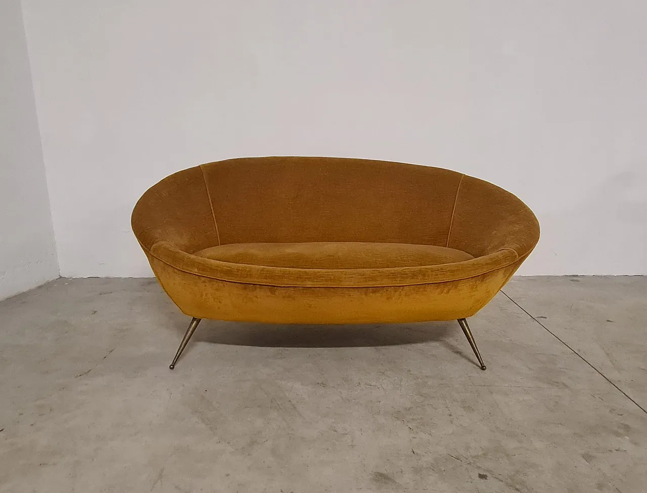 Sofa egg yellow, 60s 4