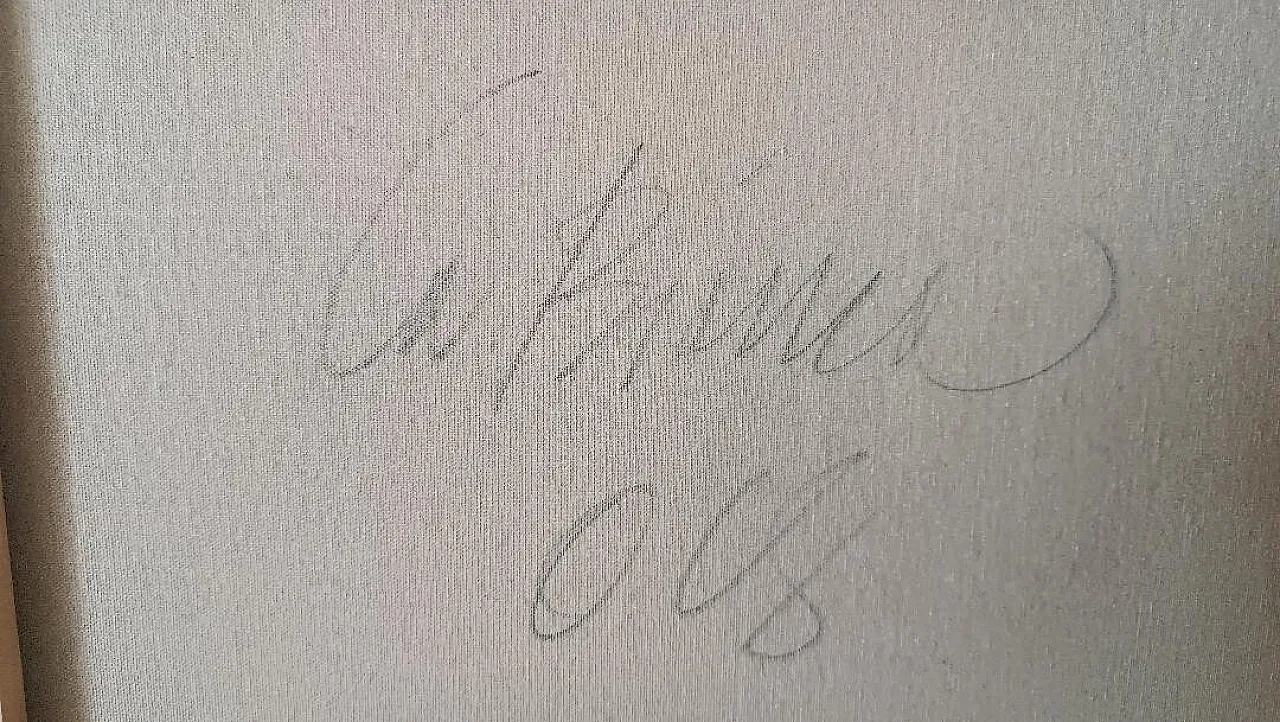 Abstract figurative painting by Dino La Bianca, late 20th century 10