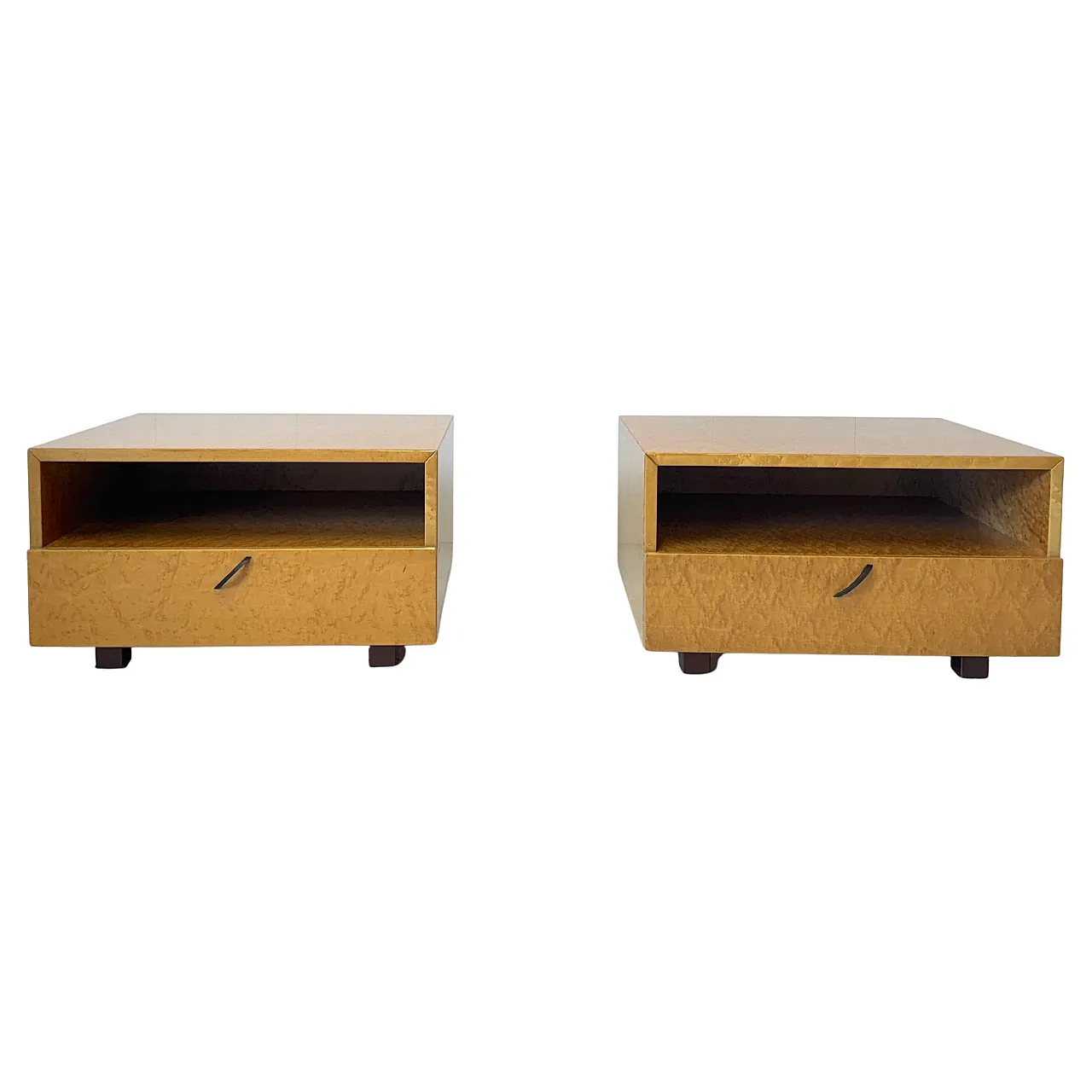 Pair of bedside tables by Giovanni Offredi for Saporiti, 1980s 1