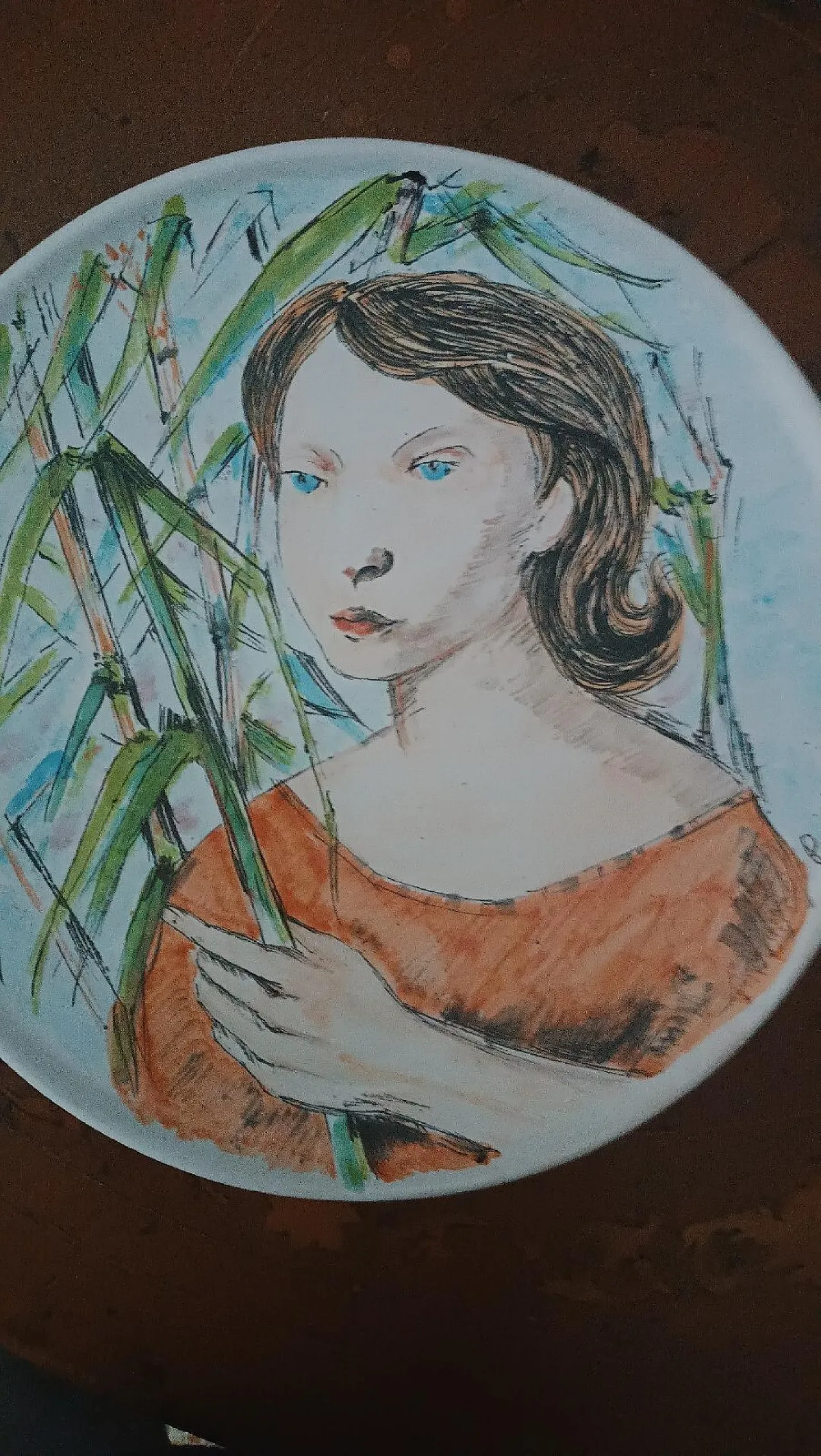 Ceramic plate by Domenico Purificato, 20th century 3