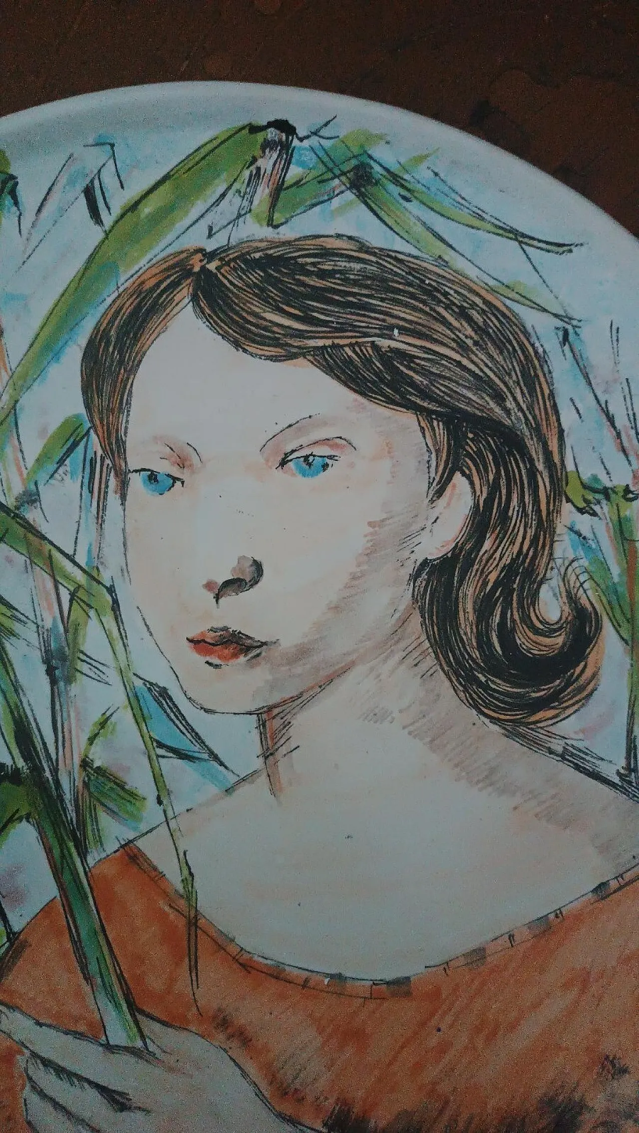 Ceramic plate by Domenico Purificato, 20th century 4