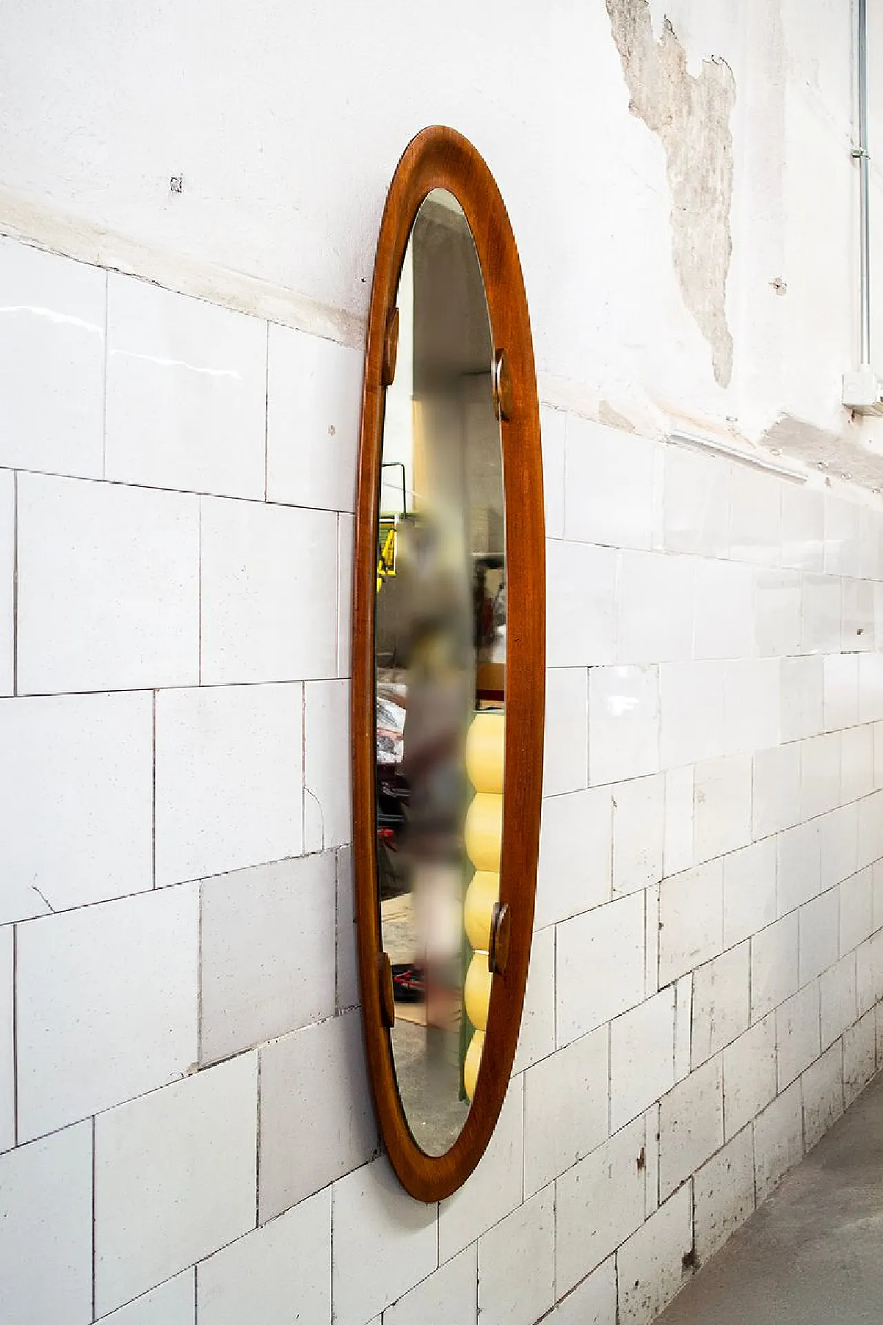 Specchio ovale di Franco Campo & Carlo Graffi per Home, anni '50 2