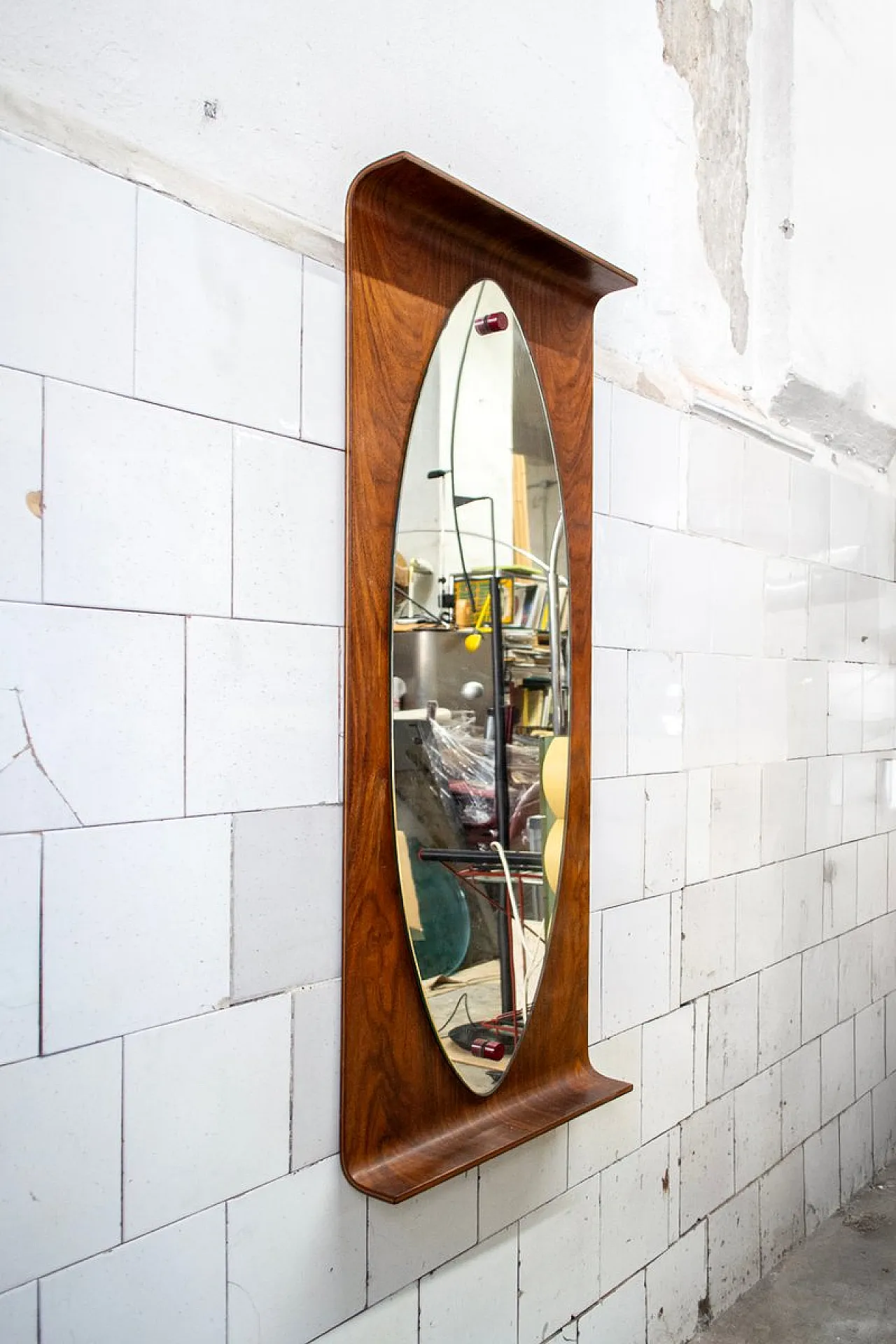 Specchio ovale di Franco Campo & Carlo Graffi per Home, anni '50 2