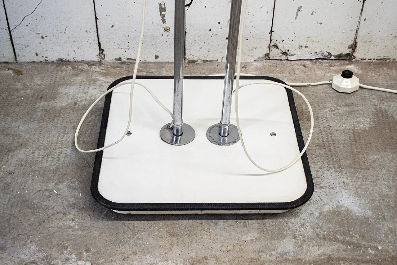 Lampada da terra a due luci regolabile, anni '70 6