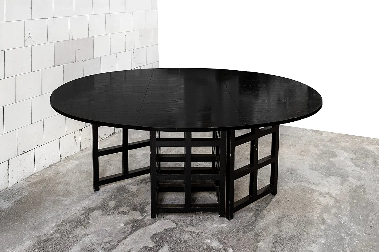 DS1 oval table by Charles Rennie Mackintosh for Cassina, 1970s 1