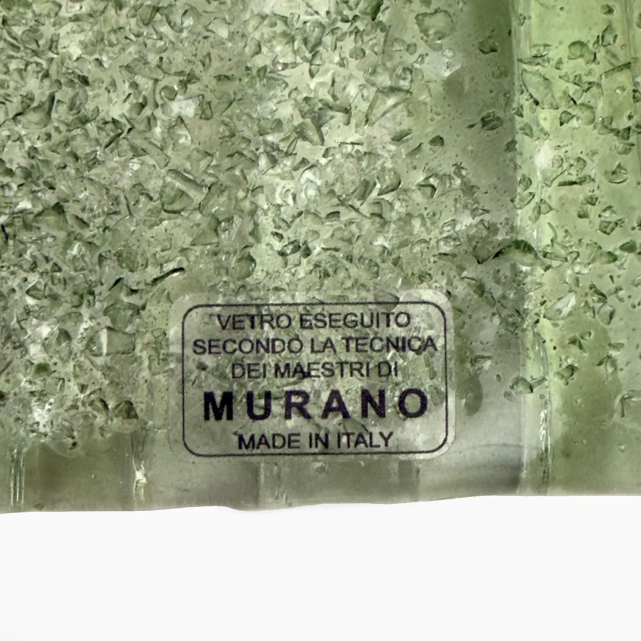 Coppia di lampade Graniglia in ottone e vetro di Murano, anni 2000 10