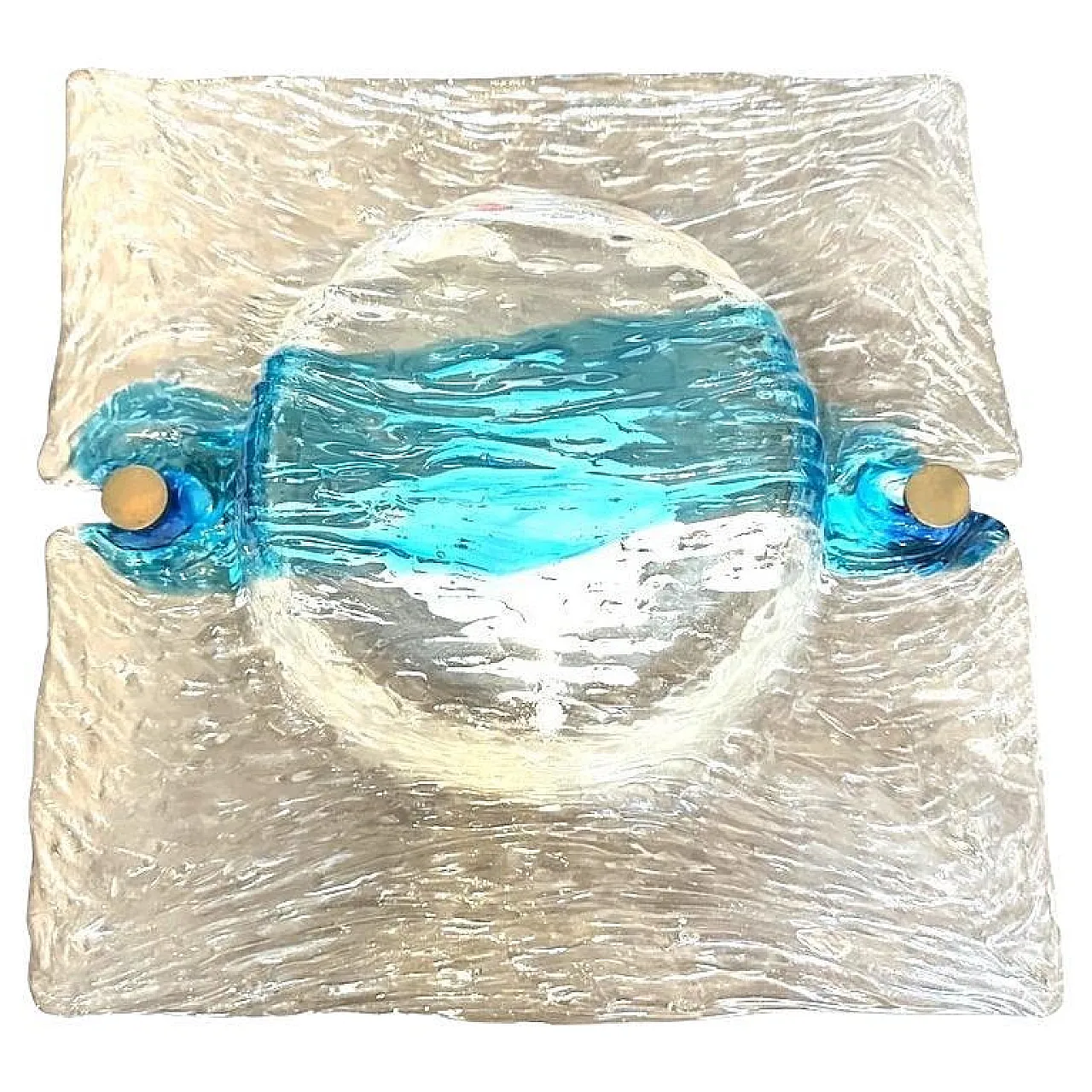 Applique in vetro Corteccia di Toni Zuccheri per Venini, anni '70 1