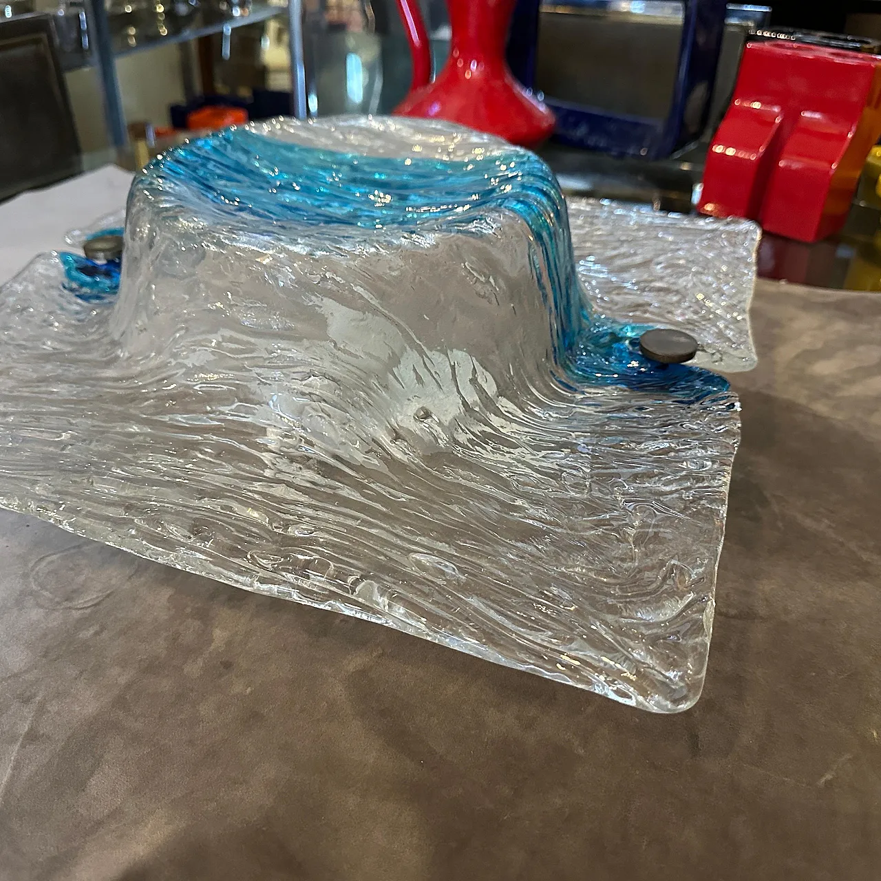 Applique in vetro Corteccia di Toni Zuccheri per Venini, anni '70 4