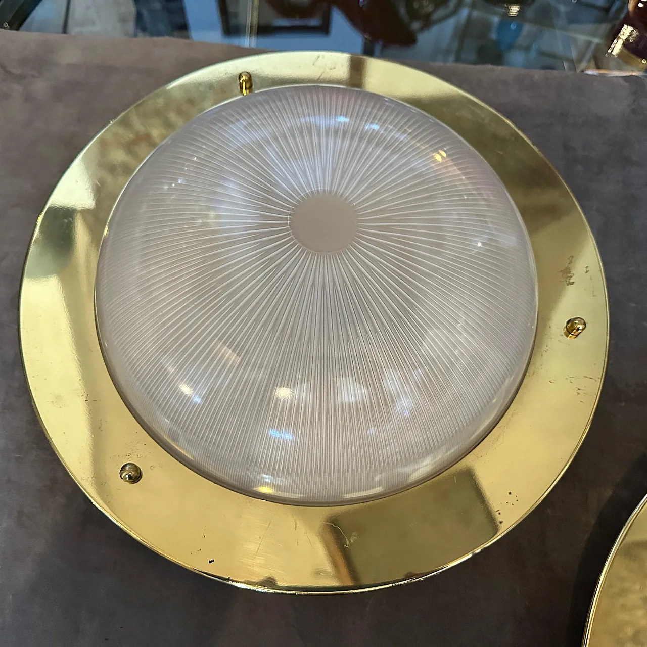 Coppia di plafoniere in stile Luigi Caccia Dominioni, anni '60 5