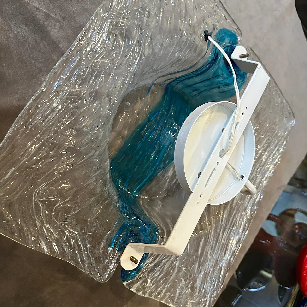 Applique in vetro Corteccia di Toni Zuccheri per Venini, anni '70 5