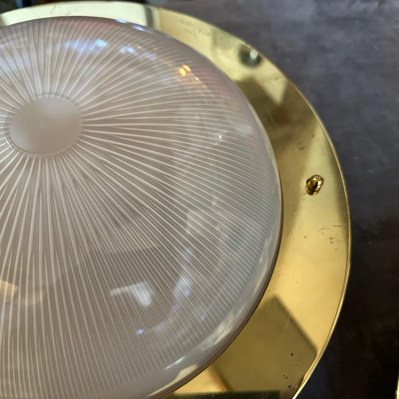 Coppia di plafoniere in stile Luigi Caccia Dominioni, anni '60 7