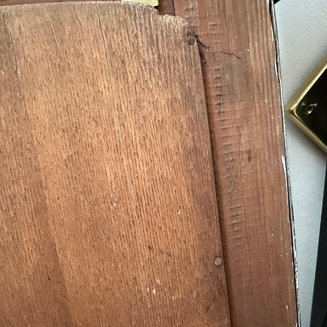 Specchio da parete in ottone in stile Gio Ponti, anni '50 8