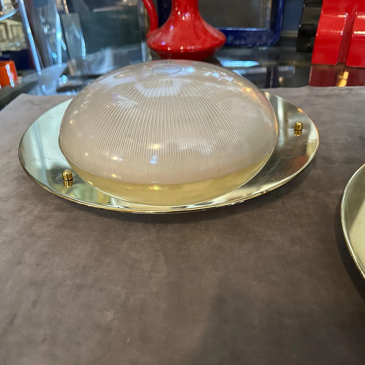 Coppia di plafoniere in stile Luigi Caccia Dominioni, anni '60 9