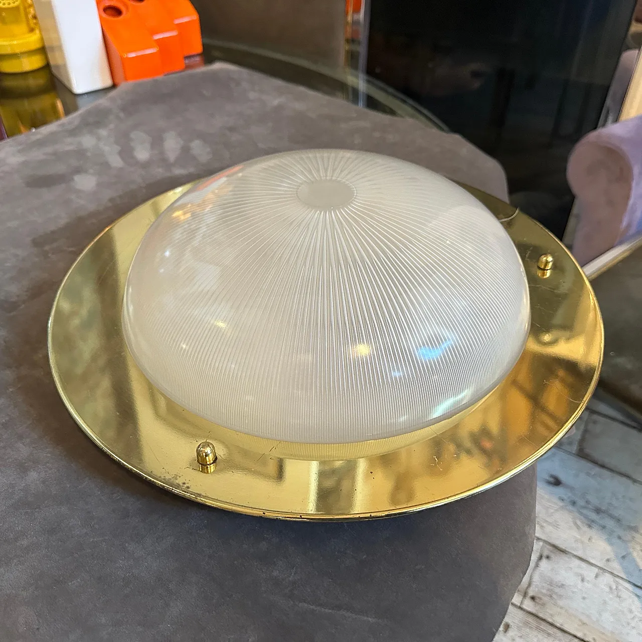 Coppia di plafoniere in stile Luigi Caccia Dominioni, anni '60 10