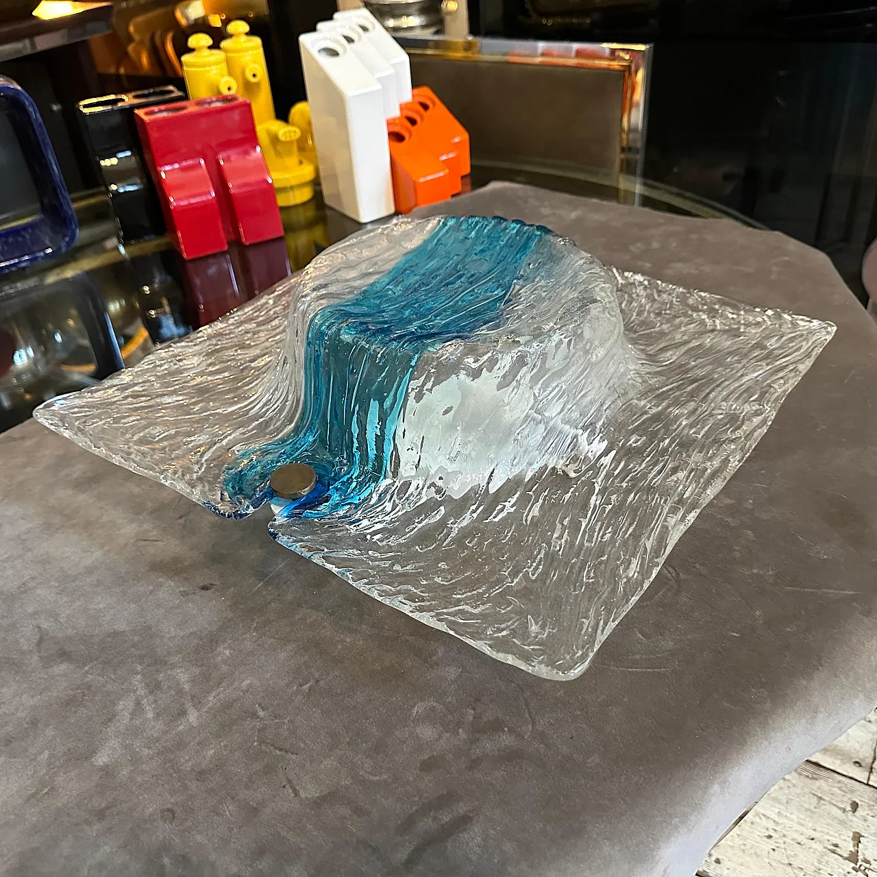 Applique in vetro Corteccia di Toni Zuccheri per Venini, anni '70 11