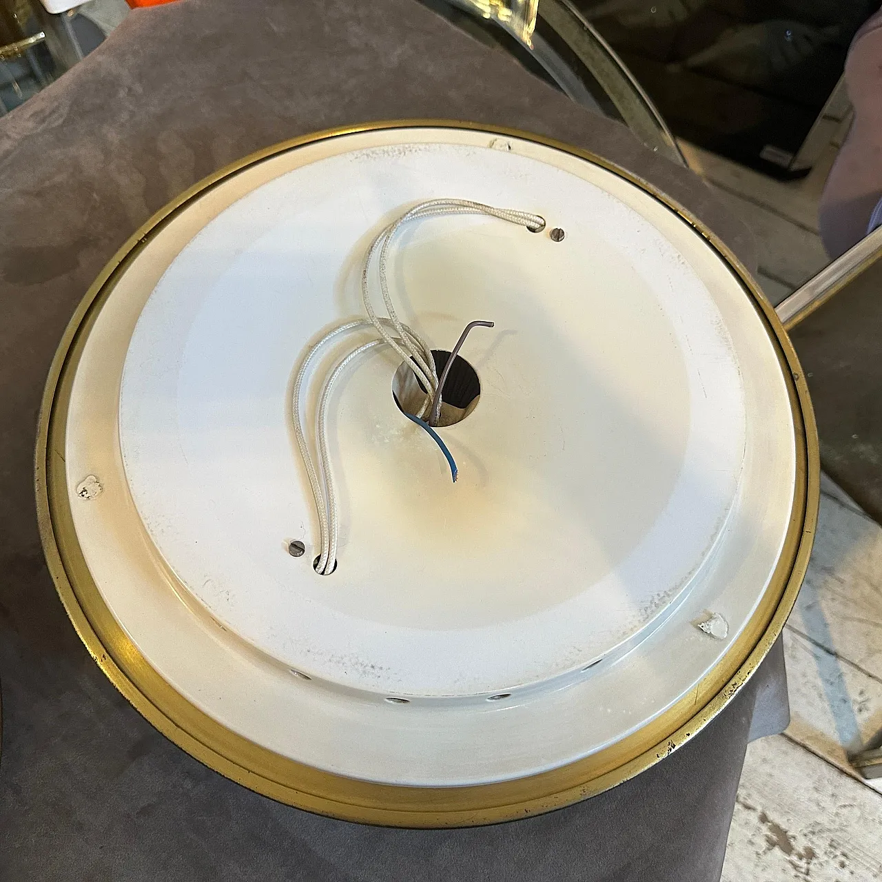 Coppia di plafoniere in stile Luigi Caccia Dominioni, anni '60 13