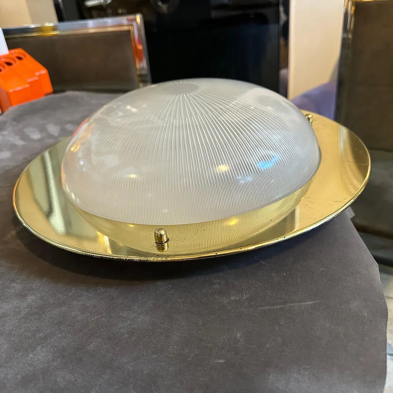 Coppia di plafoniere in stile Luigi Caccia Dominioni, anni '60 14