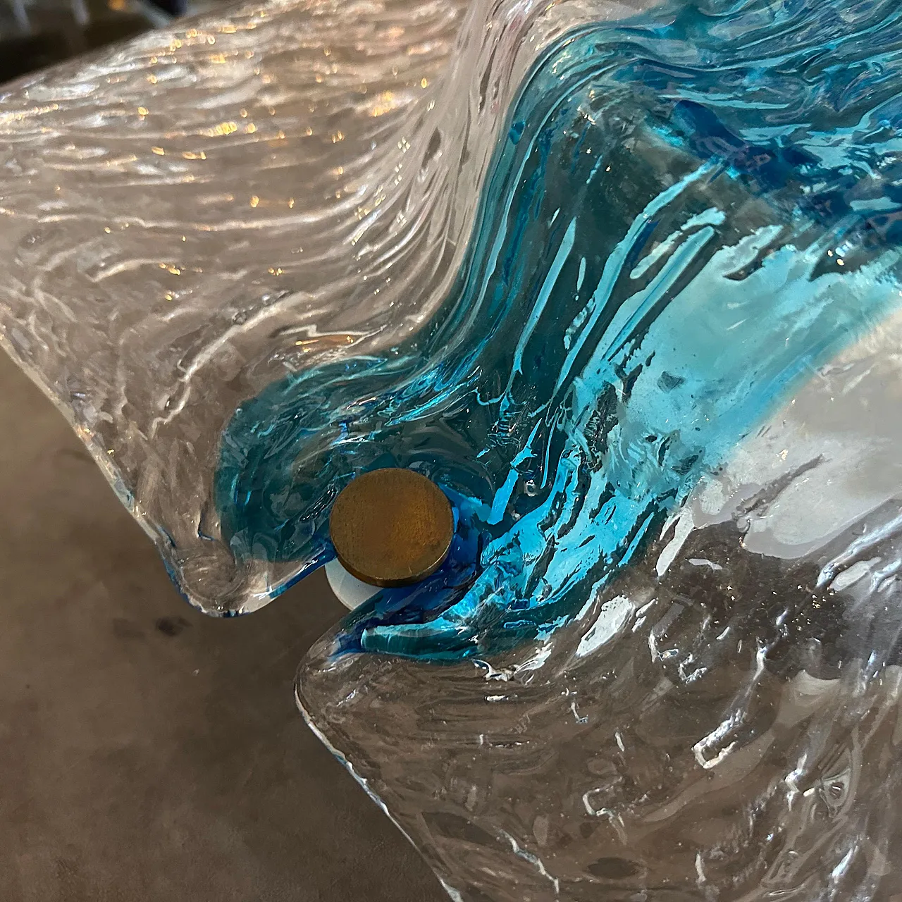 Applique in vetro Corteccia di Toni Zuccheri per Venini, anni '70 14