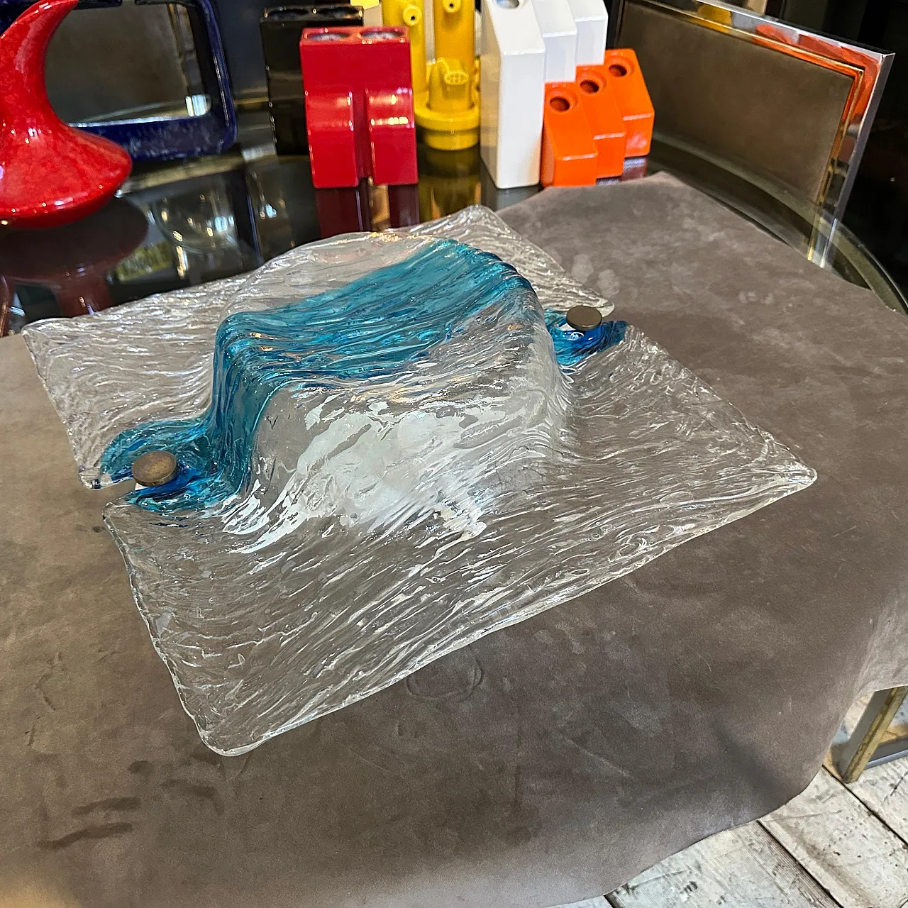 Applique in vetro Corteccia di Toni Zuccheri per Venini, anni '70 15