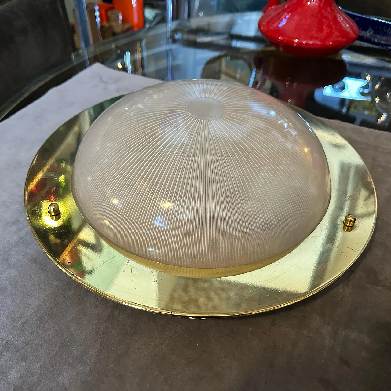 Coppia di plafoniere in stile Luigi Caccia Dominioni, anni '60 17