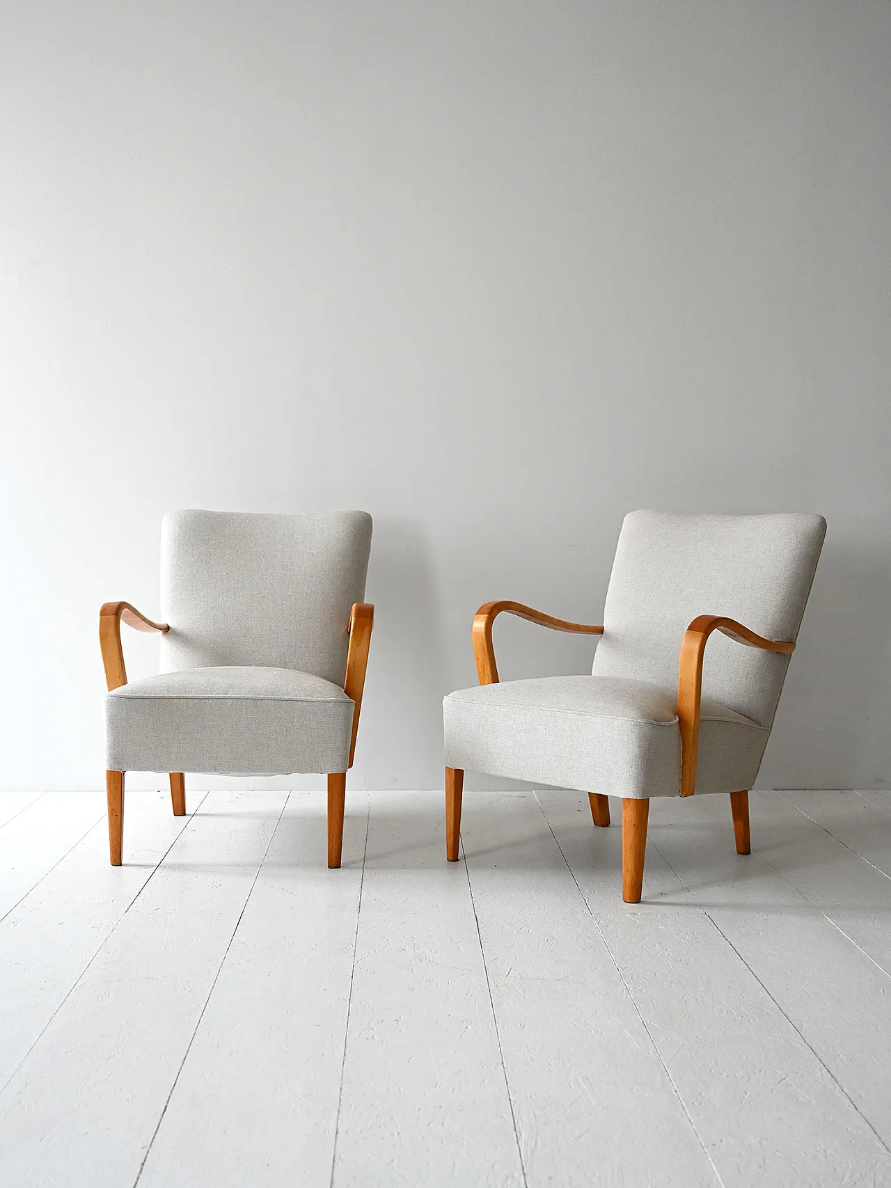 Pair of Scandinavian armchairs, 1950s 1