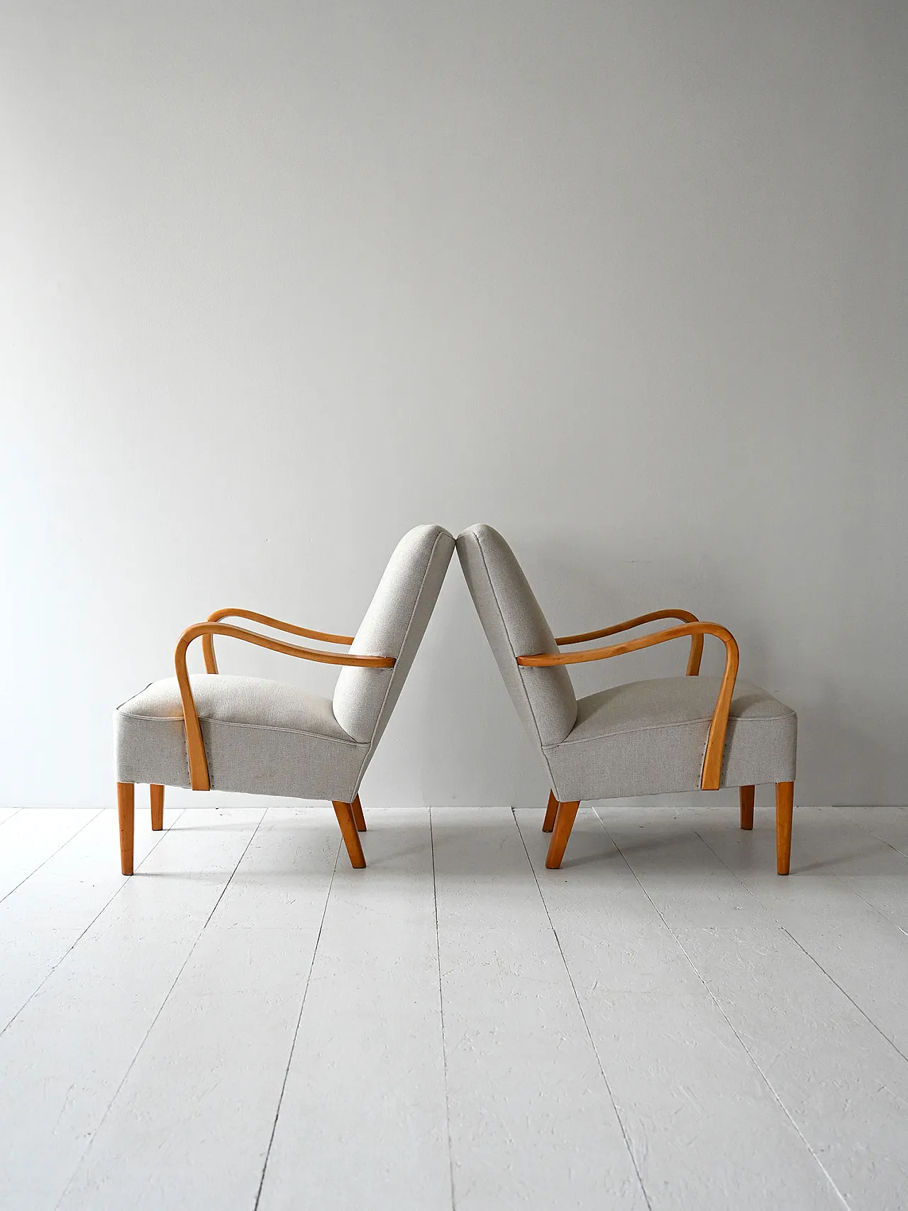 Pair of Scandinavian armchairs, 1950s 4