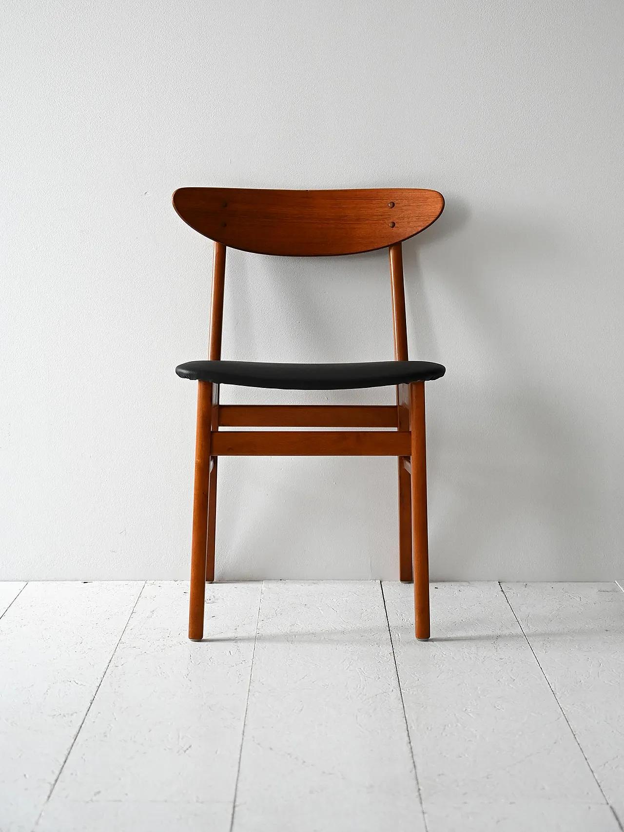 4 Teak Farsrup Danish chairs, 60s 5