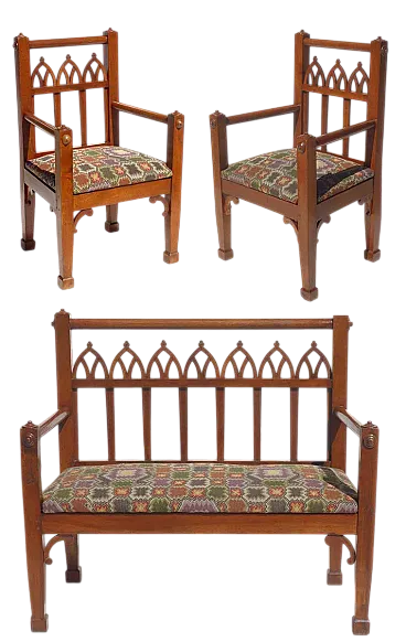 Divano e poltrone secessionisti, primo '900