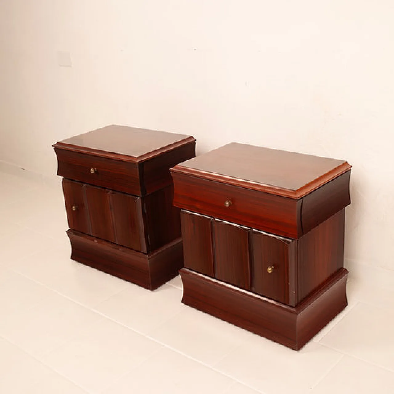 Coppia di comodini Tartaro Scultura 99, anni '60 4