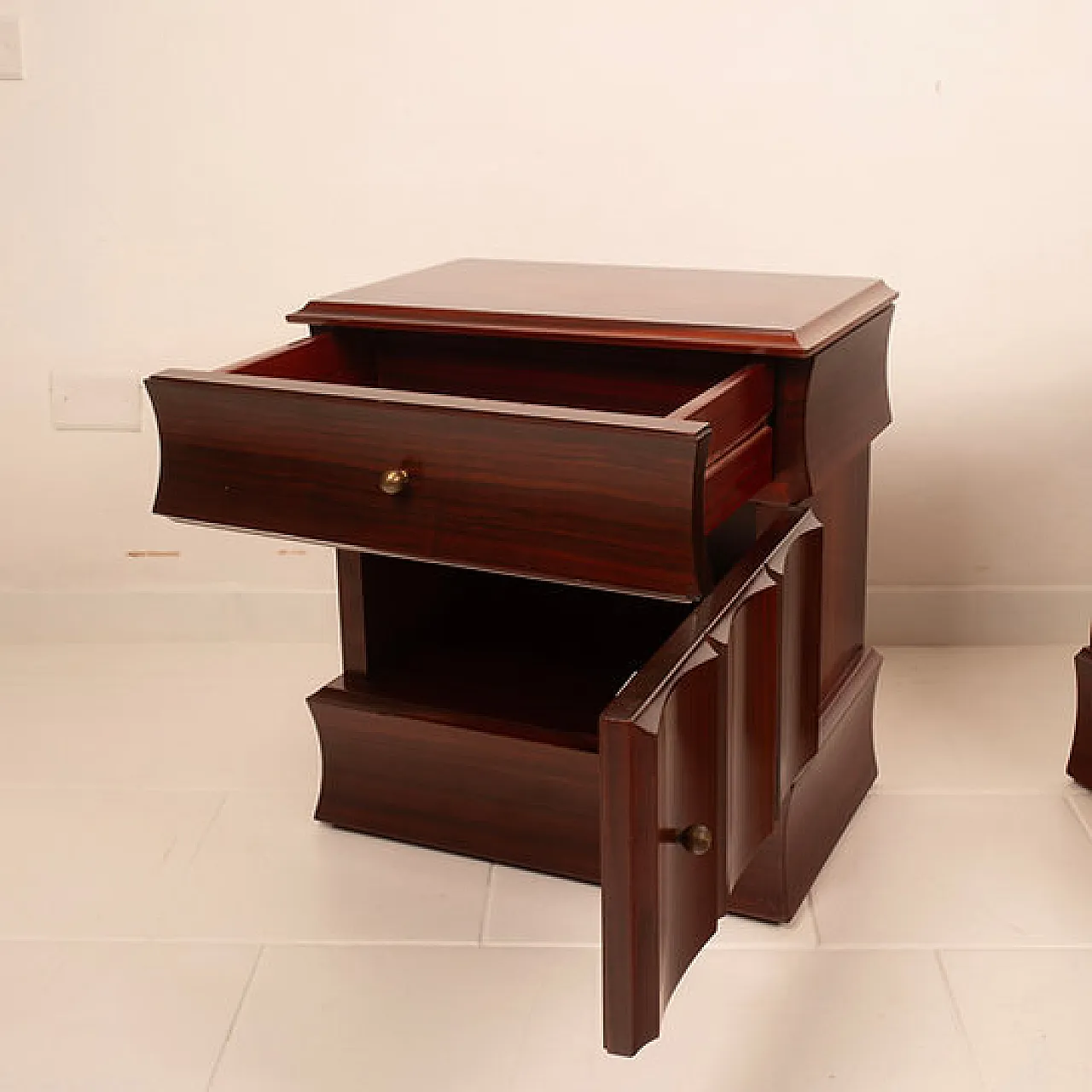 Coppia di comodini Tartaro Scultura 99, anni '60 7