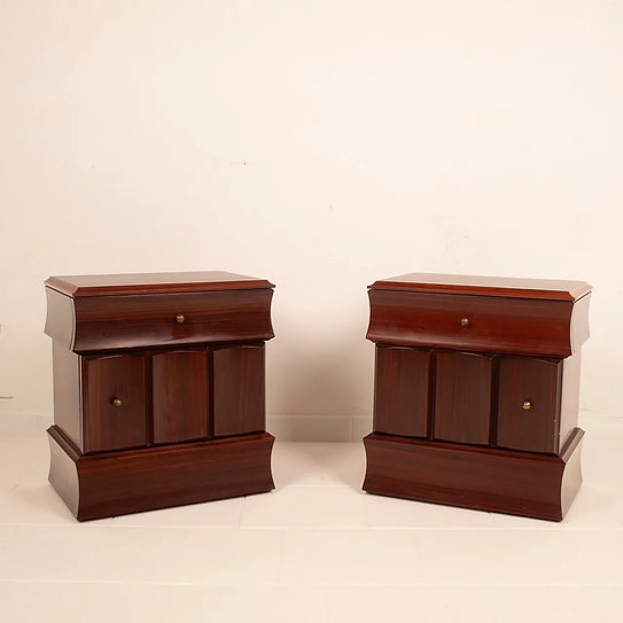 Coppia di comodini Tartaro Scultura 99, anni '60 9