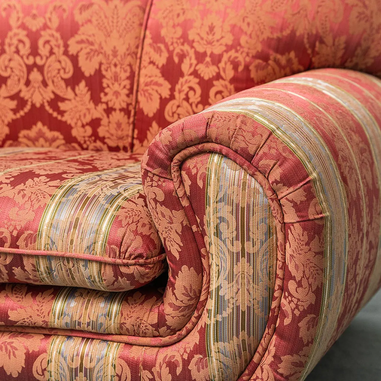 2 seats in fabric with fantasy, 50s 4