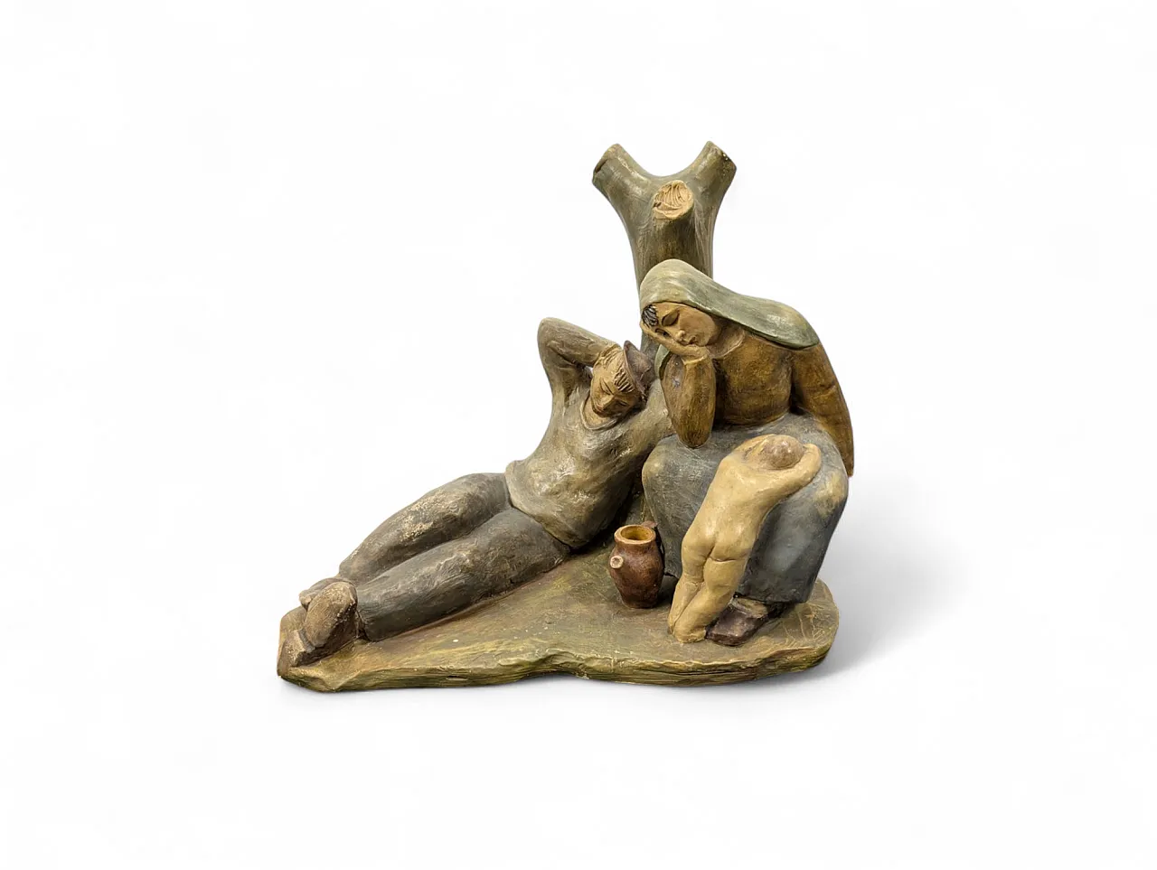 Famiglia contadina in riposo di Cacciapuoti, '900 1