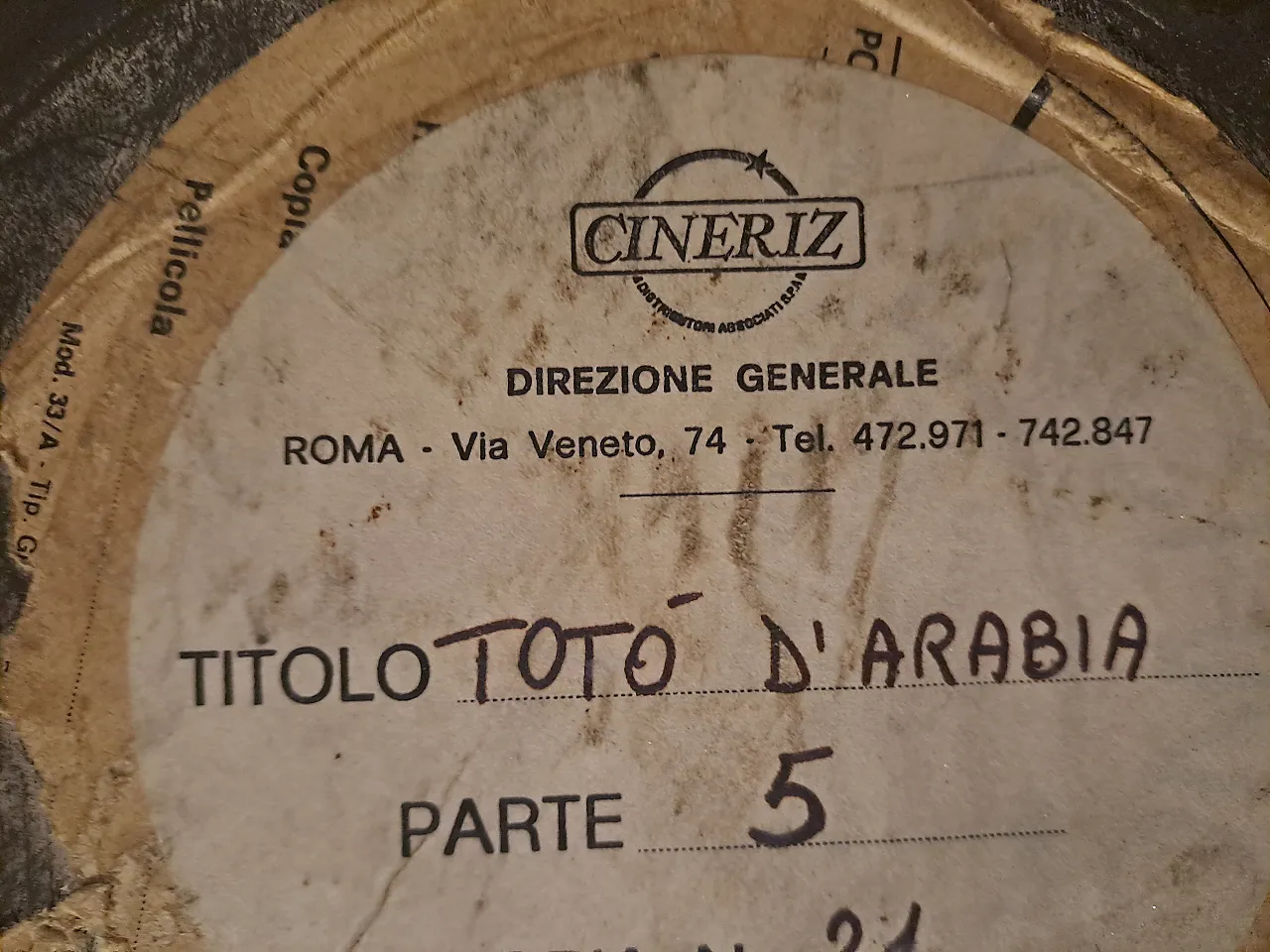 4 film pellicola 35 mm Cinemascope, anni '50 45