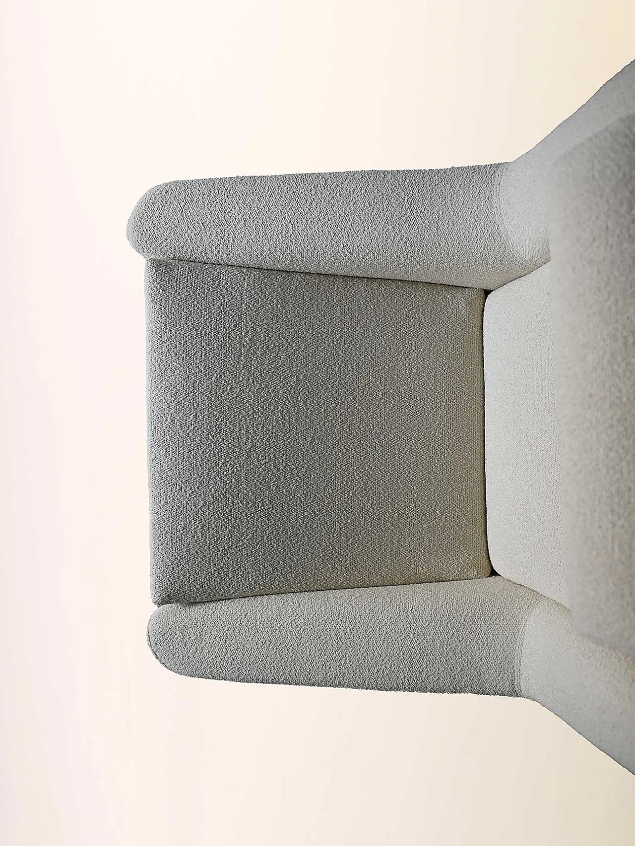 Vintage Scandinavian armchair with pouf 13