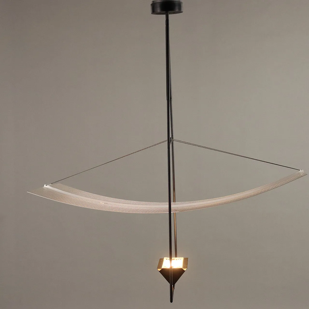 Artemide Zefiro Lamp by Mario Botta in metal, 1980s 1