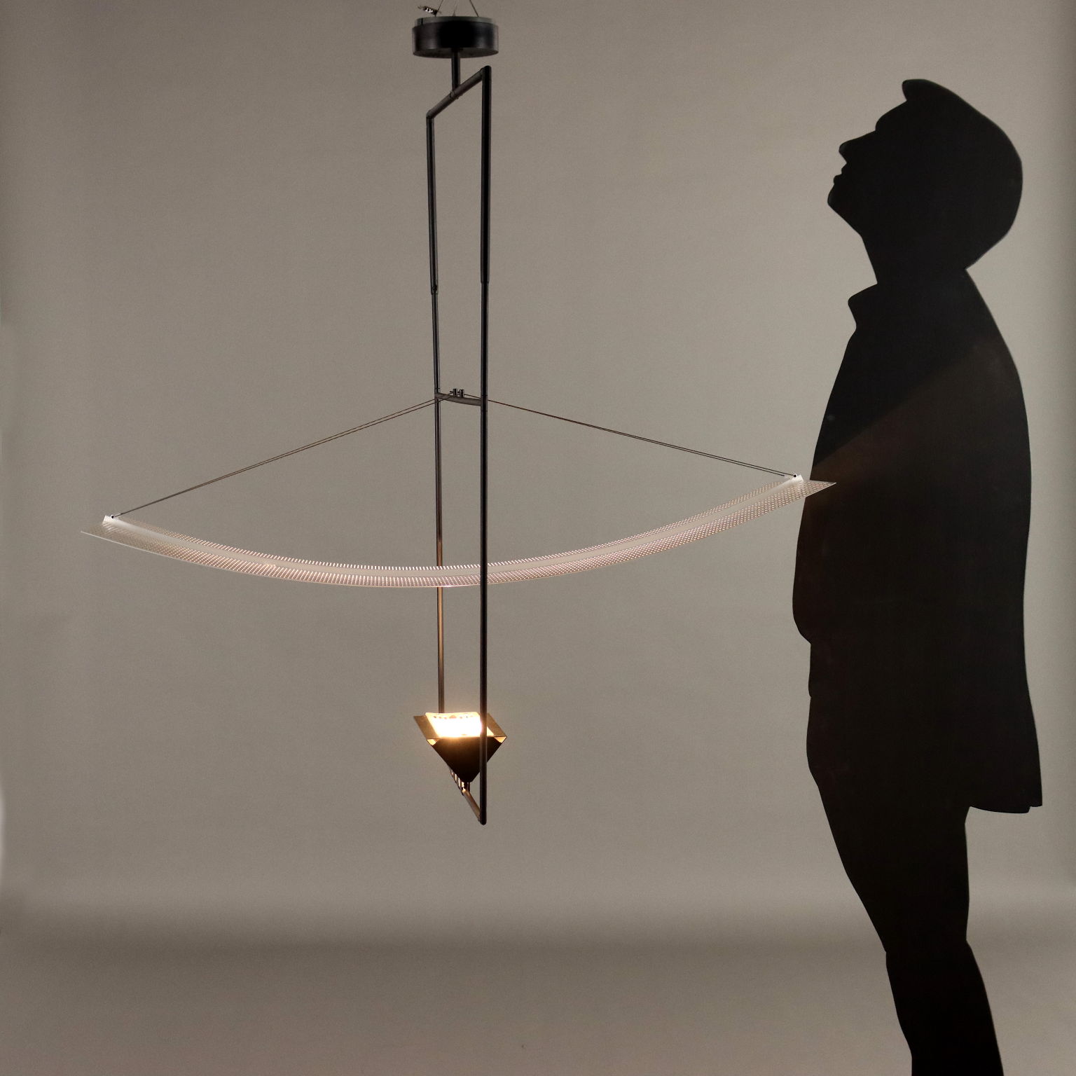 Artemide Zefiro Lamp by Mario Botta in metal, 1980s | intOndo