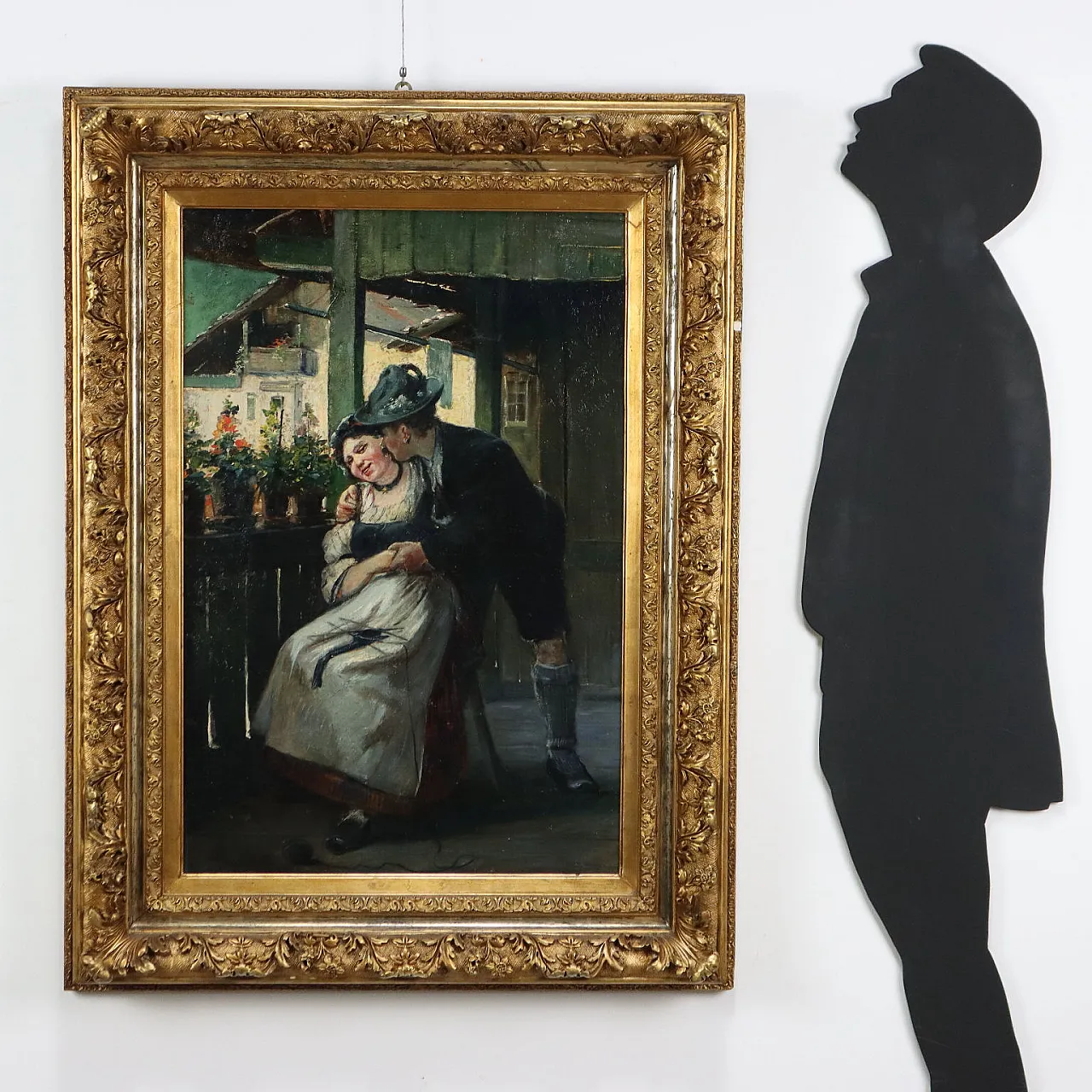 Painting courtship scene, 19th century 2