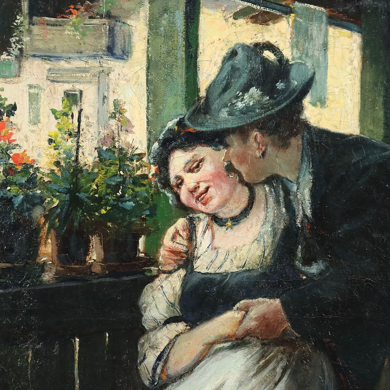 Painting courtship scene, 19th century 3