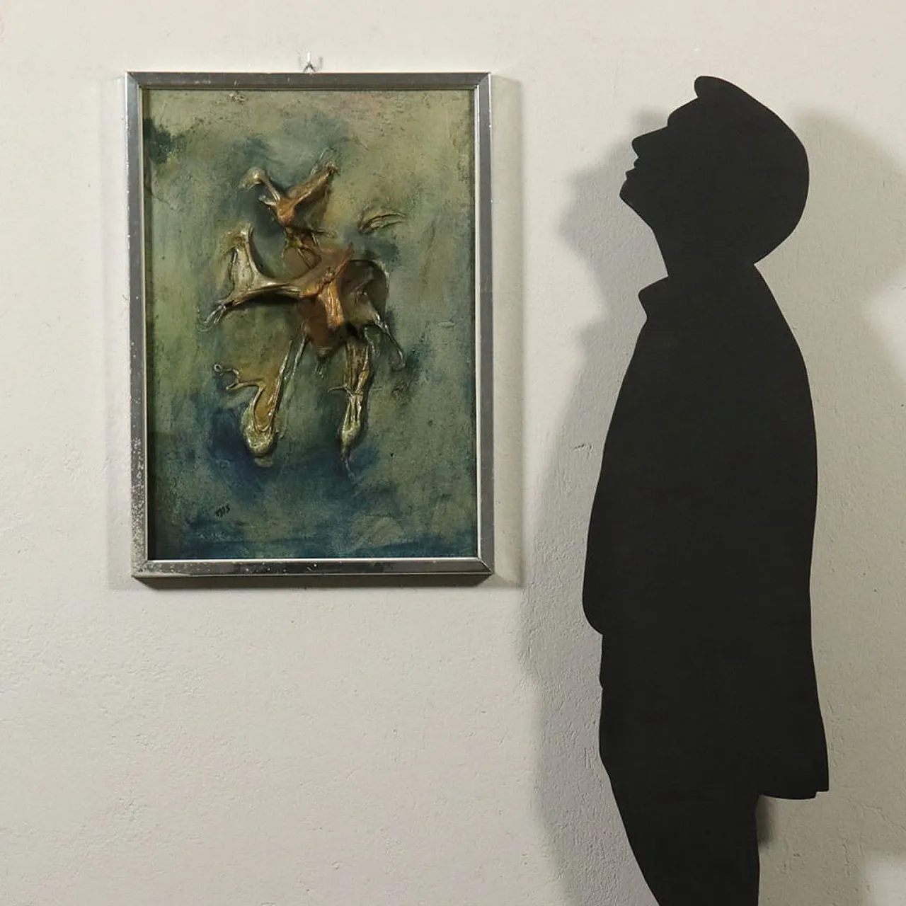 Bas-relief by Stefano Colombo, mixed media, 1970s 3