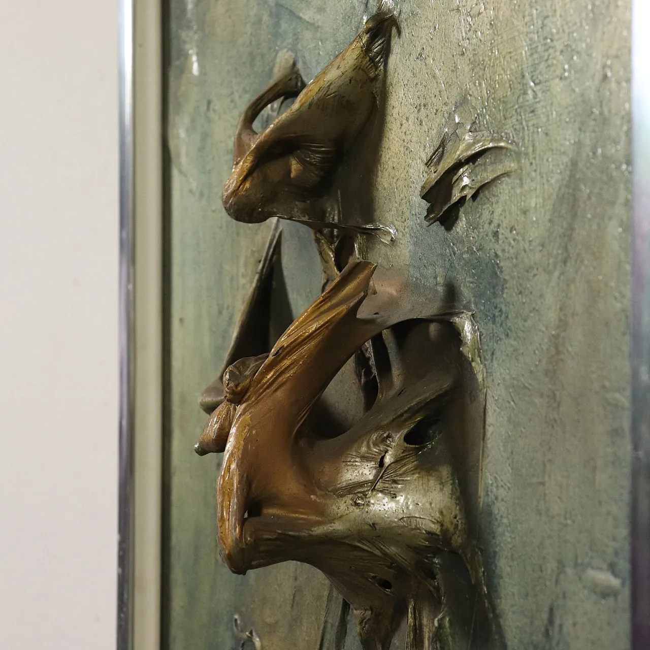 Bas-relief by Stefano Colombo, mixed media, 1970s 5